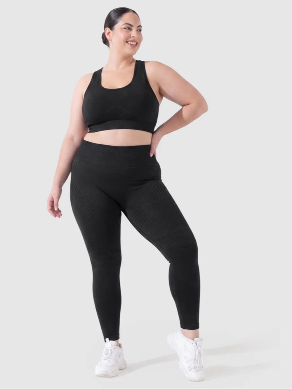 High-Rise Sculpting Black Leggings - Seamless Support NWT